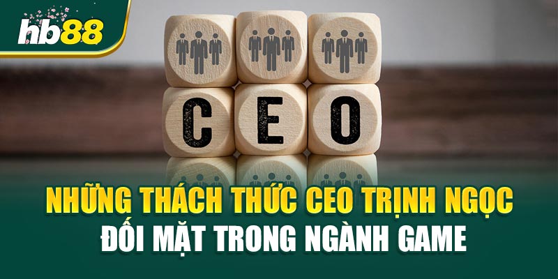 CEO Trịnh Ngọc - Người Tiên Phong Đưa HB88 Vươn Tầm Thế Giới 2 Những Thách Thức CEO Trịnh Ngọc Đối Mặt Trong Ngành Game
